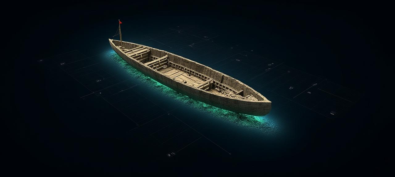 Modello 3D fotogrammetrico di un relitto greco